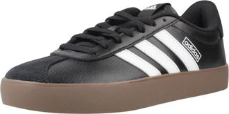 adidas VL Court 3.0 - Heren - Skateschoenen - Zwart - 44 2/3 EU - Leer - Fitness
