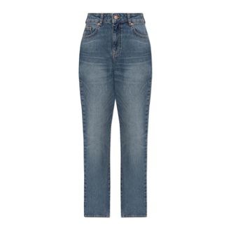 Emporio Armani Straight Jeans, female, Blue, Size: W25 Straight-leg Jeans