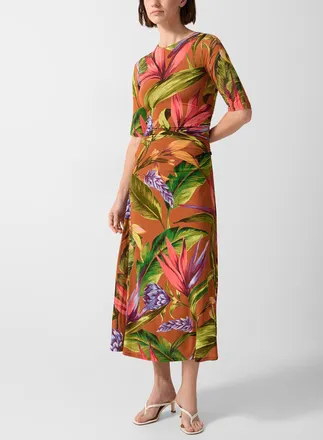 Farm Rio Womens Exotic flora soft jersey maxi dress