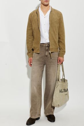 AllSaints Linen Shirt Avia, Mens, Cream