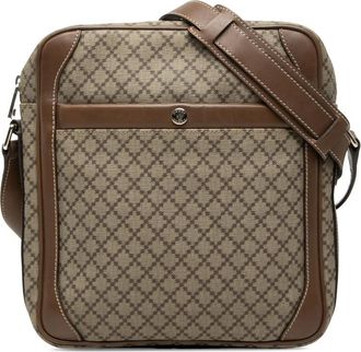 Gucci Pre-owned Gucci Diamante Coated Canvas Zip Crossbody Unisex T6PPZELV2CAFSISX