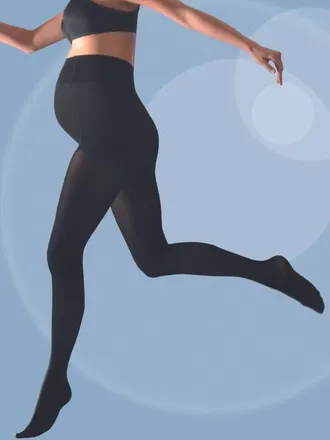 Cache Coeur Activ Soft maternity tights in Black at Nordstrom, Size X-Large