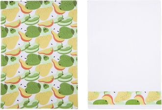 KASANOVA Set 2 strofinacci cucina pere 50x70 cm cotone