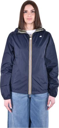 K-Way Jake Jacket - Dames - Vesten met rits - Blauw - L - Nylon - Hoodies & sweatvesten