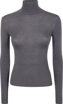 Max Mara MXS Cavallo Light Merino Turtleneck - Knitwear - Mujer - Gris - XS