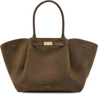 DeMellier The New York Grained Leather Tote bag - Dark Brown - One Size