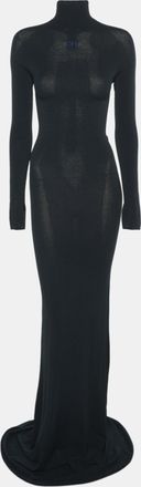 Off-white Blue Stretch Crepe Bodycon Dress