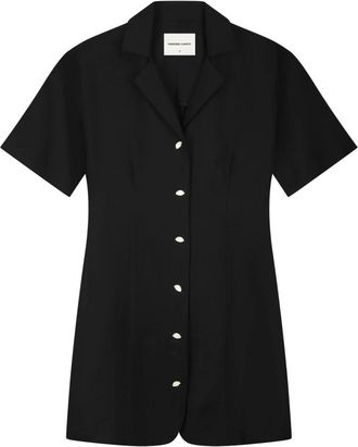 Fab By Fabienne Chapot Melody Jurk - Dames - Korte kleedjes - Zwart - 2XL - Leer - Kleedjes