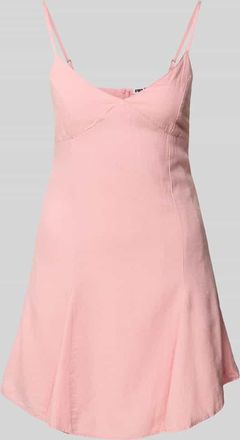 Review Ausgestelltes Minikleid Leinen-Anteil in Rosa, Größe XL