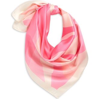 Frasier Sterling Spritz Square Scarf in Pink at Nordstrom