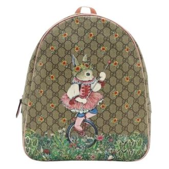 Gucci Pre-owned Canvas Rugzak - unisex - Vintage Rugzakken - Veelkleurig - ONE Size - Vintage