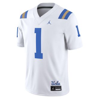 Nike Jordan Mens UCLA Bruins Jordan Brand College Game Jersey in White | JC2F08BVUCL-U8J