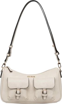 Guess Kassie Crossbody Tas - Dames - Schoudertassen - Wit - ONE Size - Polyester - Tassen