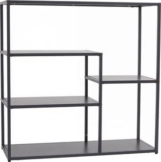 Hhg [nunca Usado] Estanter&iacute;a Hhg-599, Estanter&iacute;a De Pie Para El Sal&oacute;n, Estanter&iacute;a Industrial De Metal, 80 X 80 X 30 Cm, Antracita