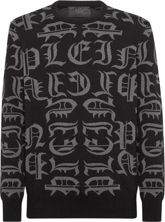 Philipp Plein Round-neck Truien - Heren - Ronde hals truien - Zwart - 3XL - Truien & Vesten