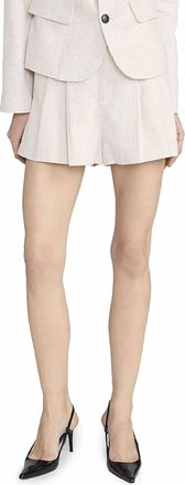 Frame Denim Striped Soho Short In Ecru Multi