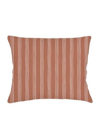 Anaya with Love Ocean Drift Brown Stripe Linen Dutch Euro Pillow 28x36 with Down Alternative Insert at Nordstrom