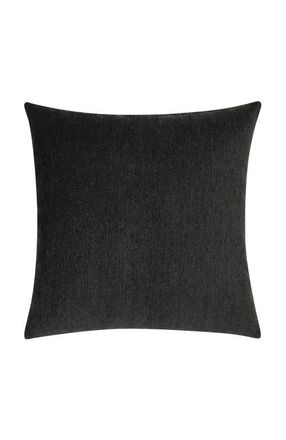 Elaine Smith Luxe Velour Plush Chenille Indoor & Outdoor Woven Accent Pillow in Charcoal at Nordstrom, Size 20X20