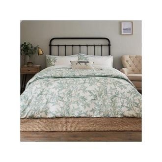 Sanderson Options Farthing Wood Cover Set Super King Green