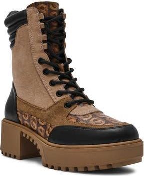 Steve Madden Lug Sole Hiking Boot in Tan Multi at Nordstrom Rack, Size 6.5