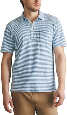 Faherty Sunwashed Indigo Polo