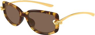 Bottega Veneta Dames, Accessoires, Bruin, Maat: 59 MM Polyamide