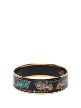 Hermès Bracciale rigido 65 con stampa su smalto 2000-2025 - Nero