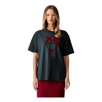 Pinko Mujer, Camisetas, Gris, Talla: XS