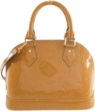 Louis Vuitton Pre-owned Handbags, female, Brown, Size: ONE SIZE Pre-owned Alma BB Vernis Bag