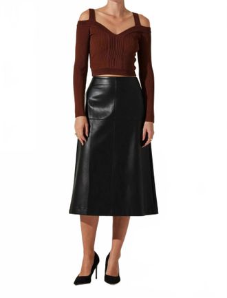 Astr Pacey Knit Sweater In Mulberry