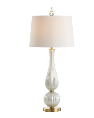 Jonathan Y Designs Designs Gillian 33.7in Glass LED Table Lamp