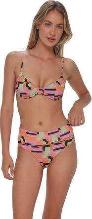 Swim Systems Laura Fold Over Bikini Swim Bottoms in Mod Mirage Lurex at Nordstrom, Size X-Large