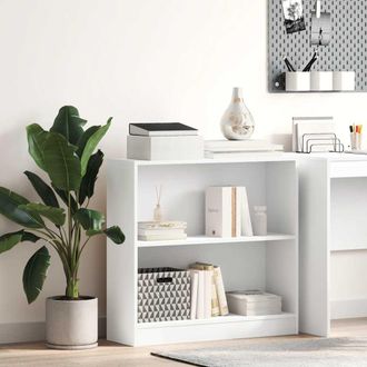 vidaXL Estanter&iacute;a De Madera Contrachapada Blanco 80x24x75 Cm Vidaxl