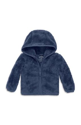 primary Baby Teddy Fleece Jacket in Sunwashed Navy at Nordstrom, Size 12-18M