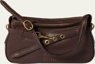 Miu Miu Aventure Leather Shoulder Bag