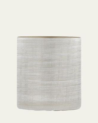 Labrazel Woven Wastebasket, Platinum