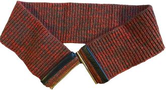 Marni Red Knitted Wool Belt