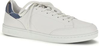 Burberry Mens White Calf Leather Bos Taurus Low Top Sneakers