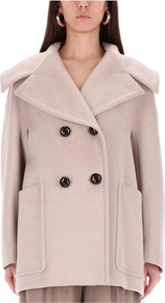 Max Mara Klassieke Double-Breasted Trenchcoat - Dames - Mantel - Beige - 2XS - Jassen