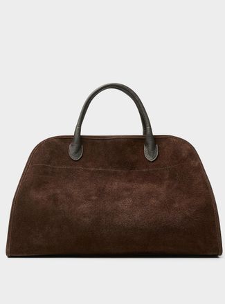 Le 31 Mens Espresso suede travel bag