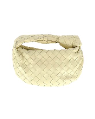 Bottega Veneta Pre-owned Womens Mini Jodie Shoulder Bag in Cream Leather Leather (archived) - One Size
