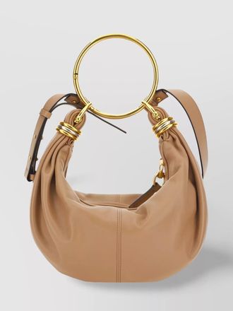 Chlo&eacute; bracelet bag small leather shoulder bag