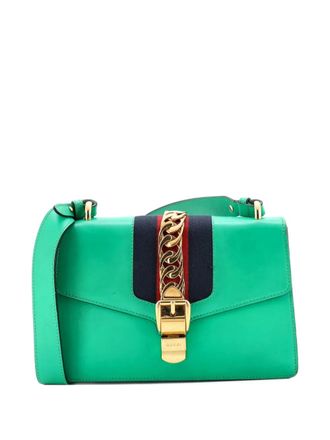 Gucci Sylvie Leather Small shoulder bag - Green
