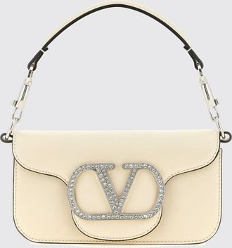 Valentino Garavani Borsa a mano mini Loc&ograve; in pelle con VLogo in cristalli