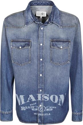Maison Margiela Medium Blue Denim Shirt