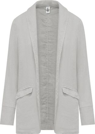 Bomboogie Linen Canvas Blazer - Jackets - Mujer - Blanco - L