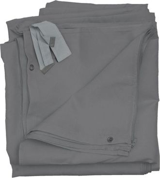 Hhg Juego De 4 Paredes Laterales Para P&eacute;rgola C&aacute;diz, Recambio Pared Lateral Pabell&oacute;n 4x3m, Poli&eacute;ster, Gris