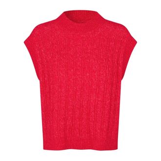 Lollys Laundry Gilet - - Knitwear - Donna - Rosso - XS