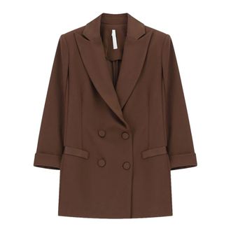 Imperial Blazers, female, Brown, Size: 2XS Giacca Doppiopetto