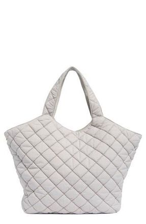 Urban Expression Diamond Quilted Tote in Dove Grey at Nordstrom Rack